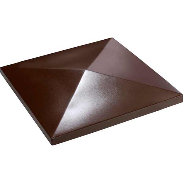 Кришка на стовп Класика 440x440x70 мм коричневий МЕГАЛІТ 