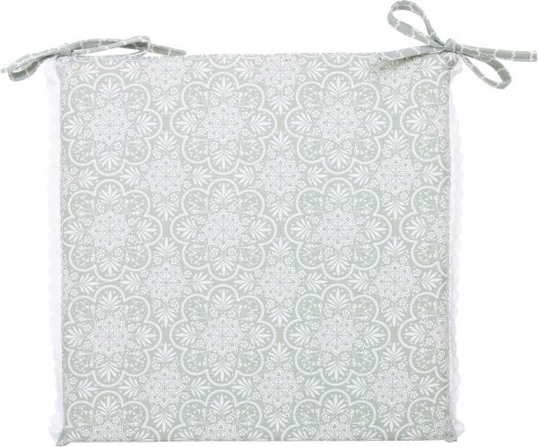 Подушка на стул Агата Кружево верде 40х40 см La Nuit