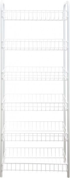 Этажерка 6 секционная белая MONACO6 1040x410x230 мм белый 