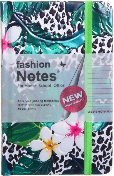 Книга для нотаток Леопард в джунглях 3Д ефект А6 96 аркушів