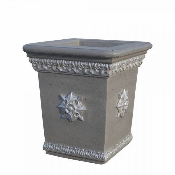 Клумба Kvadro concrete 37х38 см