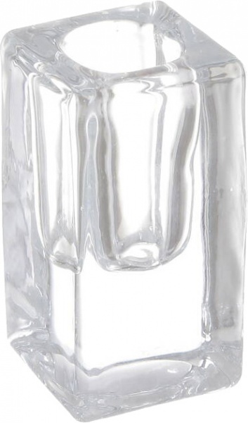 Свічник Royal 4х4х8 см прозорий