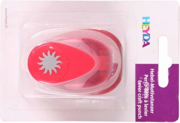 Фигурный дырокол Солнце 1,6 см  HEYDA