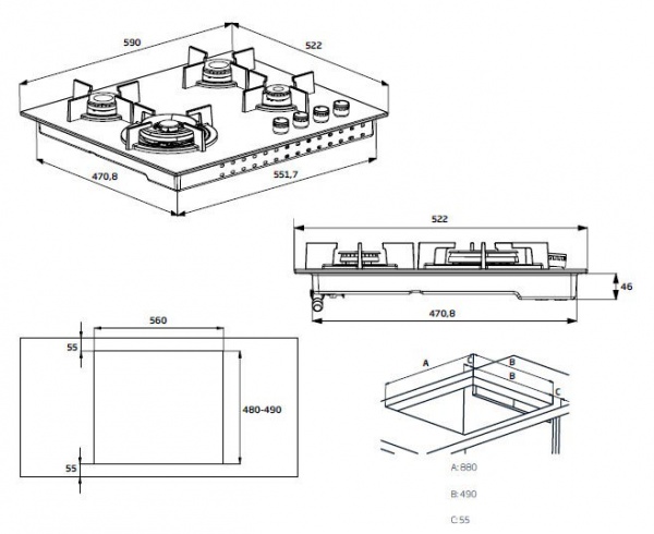 Варочная поверхность Beko HILW 64225 S