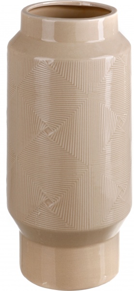 Ваза керамическая Shell DLP20042A-1 27,8 см бежевая 