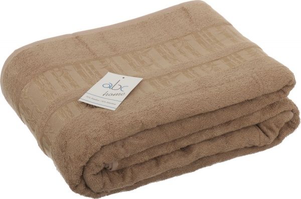 Простынь махровая 200x220 см бежевый ABC 
