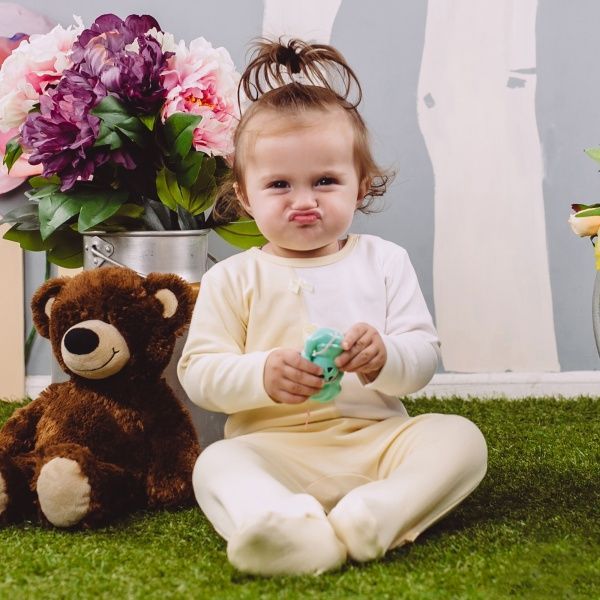 Человечек Lucky tots р.68 кремово-белый 1669 