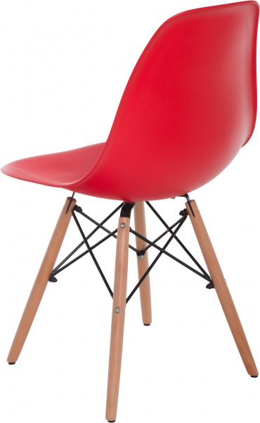 Стілець обідній Style 530x465x830 мм Red червоний/бук