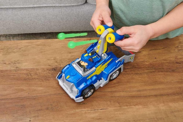 Іграшка Spin Master Щенячий патруль Рятівний автомобіль де-люкс з водієм Гонщик (серія Лицарі) 1:12 SM16776/4576