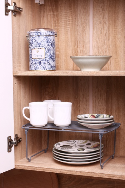 Полиця настільна 37.5х24х15 см сіра BS00178 