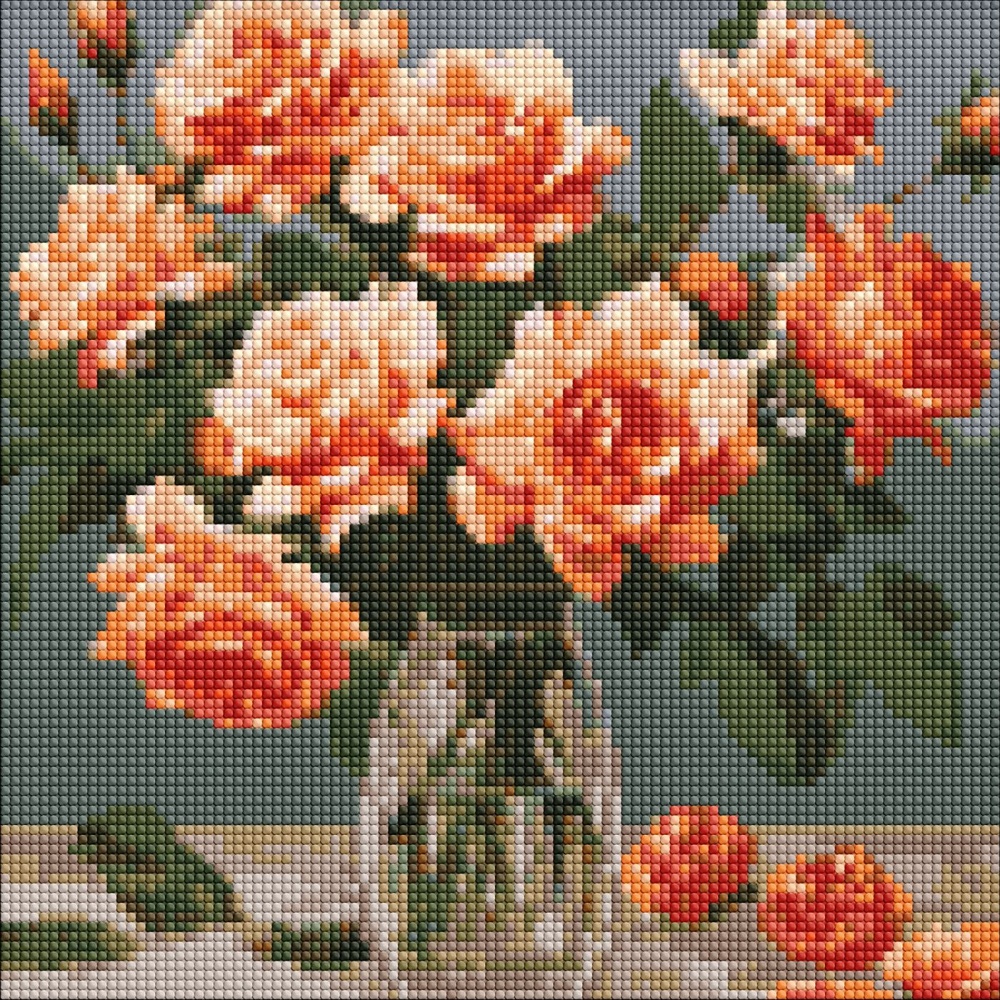 Алмазна мозаїка Витончений букет ©art_selena_ua Ideyka