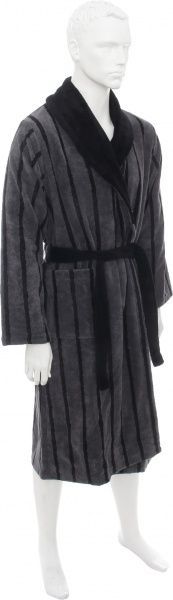 Халат чоловічий Vandyck Vigo р. L сірий із чорним 