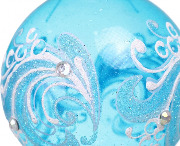 Куля новорічна Декор-престиж d 80 мм в асортименті