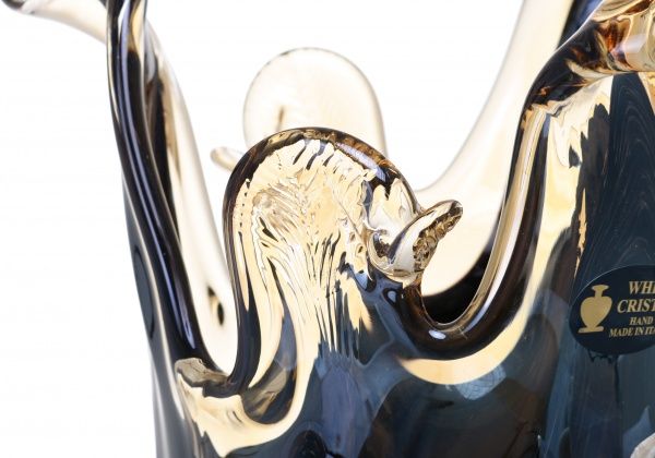 Ваза стеклянная синяя Murano 27x23x42 см White cristal