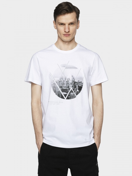 Футболка 4F H4L21-TSM023-10S р.S білий