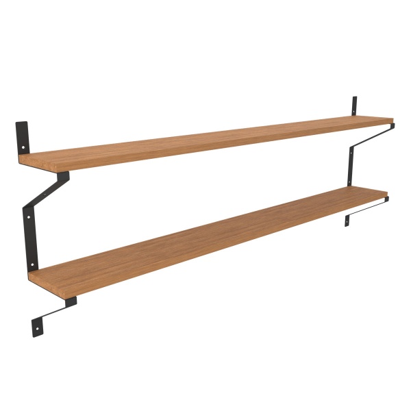 Кронштейн для полиць Valore Трикутник подвійний Loft SB-DT-21