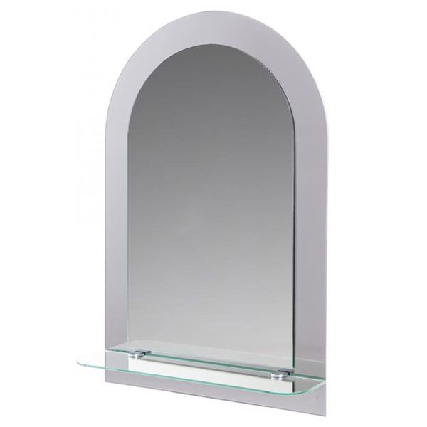 Зеркало UMT 120 60x39.5 см графит с полочкой