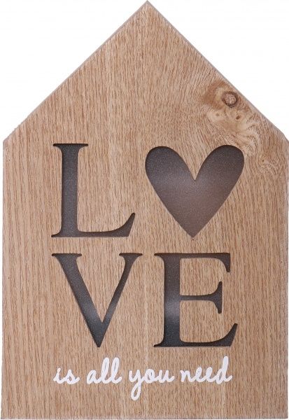 Декор настенный LED Love 25x17 см 