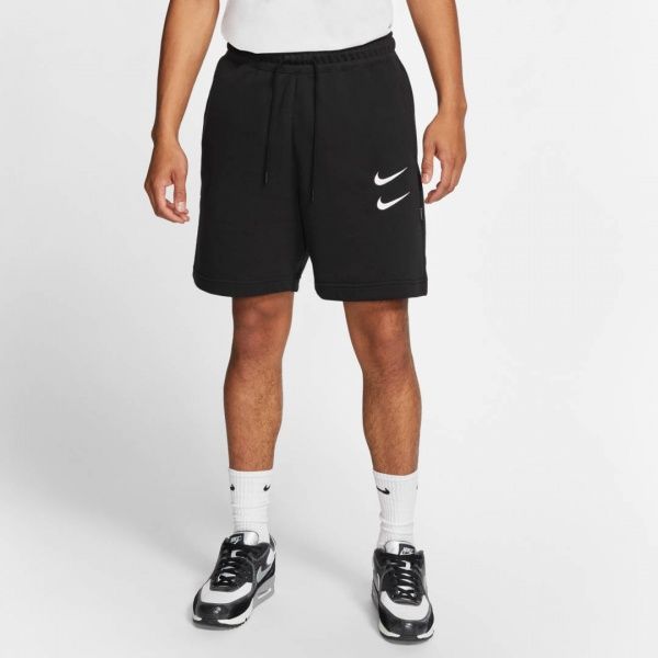 Шорти Nike M NSW SWOOSH SHORT FT CJ4882-010 р. 2XL чорний