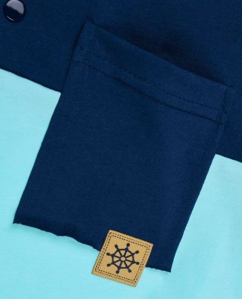 Футболка для хлопчика Smil 110552 р.134 сіро-синій 