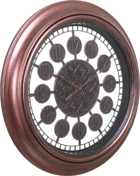 Часы настенные Ticker коричневый 57,5x43,5 см