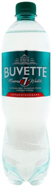 Вода минеральная Buvette №7 сильногазированная 0,75 л 