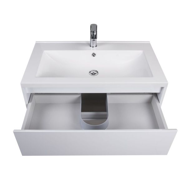 Тумба подвесная Мойдодыр Marko 80 с умывальником Cosmopolitan 80