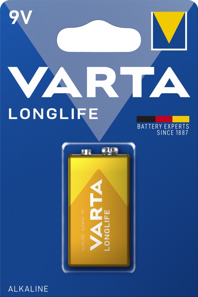 Батарейка Varta Longlife 6LR61/крона 1 шт. (4122101411)