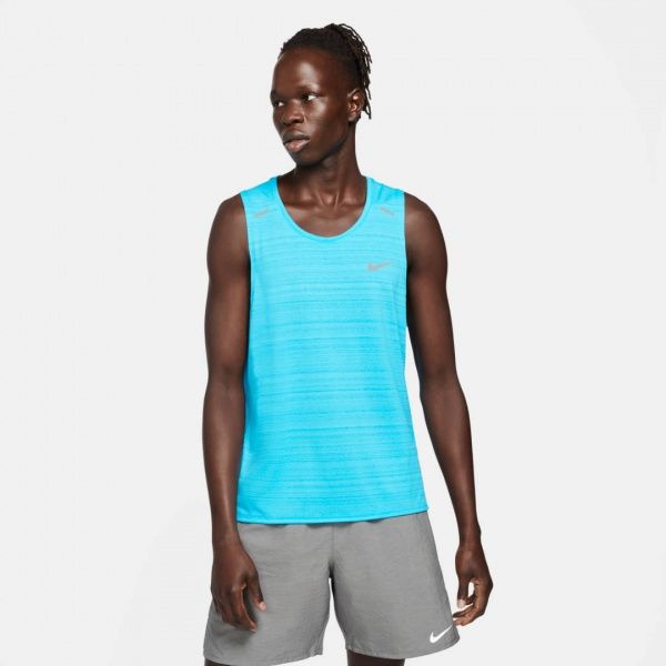 Майка Nike M NK DF MILER TANK CU5982-447 2XL блакитний