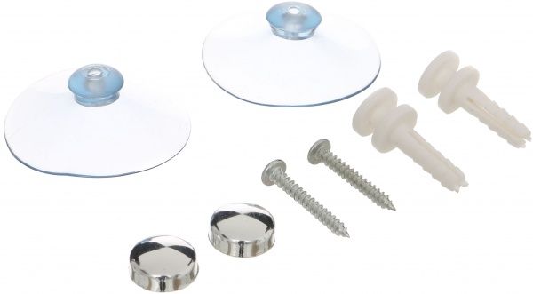 Полка Lemax на двух присосках EBA-10520 для ванной комнаты 220х140х85 мм 