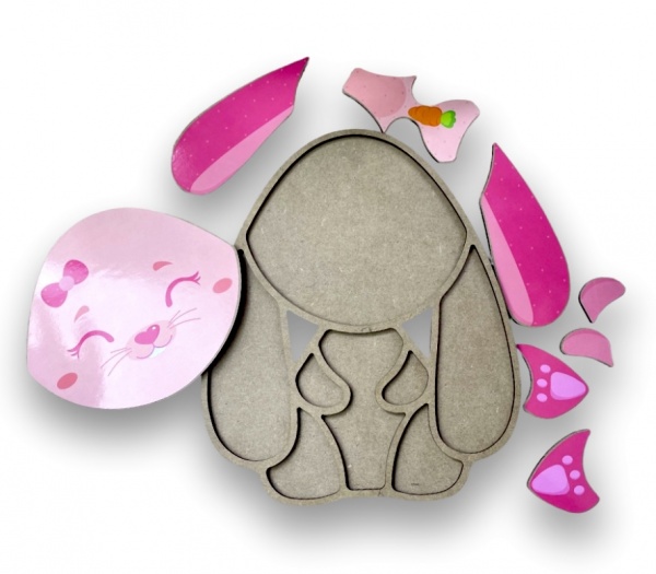 Пазл-мозаїка Apli Krapli Складанка Зайчик СК-14