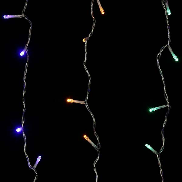 Гирлянда-штора LED 200 ламп 2 м разноцветная