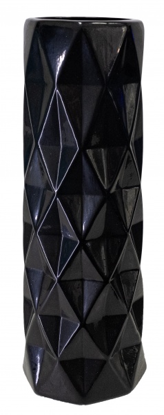 Ваза керамическая Nana ceramics Поли 41 см черный глянец 