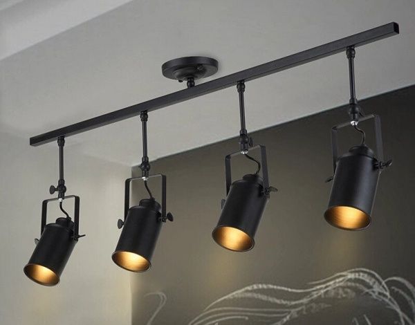 Спот Геотон Арт-4 4x60 Вт E27 чорний 48841