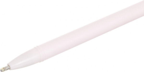 Ручка кулькова Пінгвін з штучним хутром рожевий 