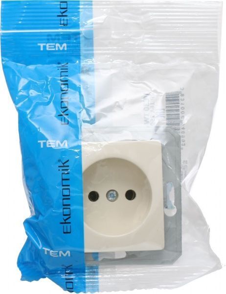 Розетка TEM Ekonomik 16 A 250 В слоновая кость VE30IWXO-U