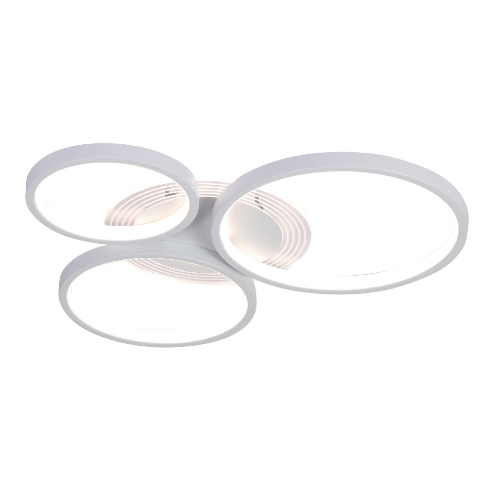 Люстра стельова Miorro LED Vesta з пультом ДУ метал/пластик 3x56,4 Вт LED-модуль білий 51-311-085