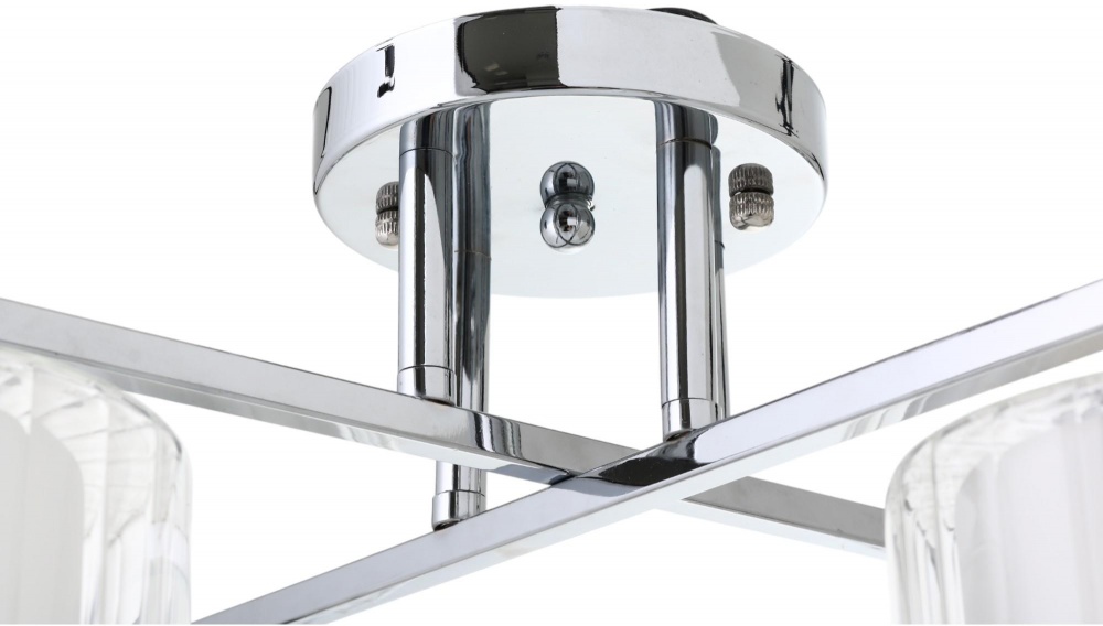 Люстра потолочная Sensio Solar 4x40 Вт E27 хром/белый ALG-07266/4