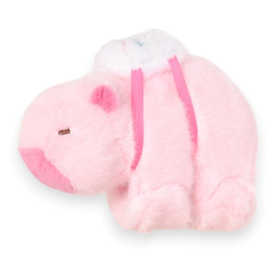 Мягкая игрушка-браслет Stip Капибара 15 см розовый