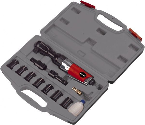 Трещотка Einhell пневматическая DRS 200/2, 6,3 бар, 61 Нм, 115 л / мин, М10, кейс