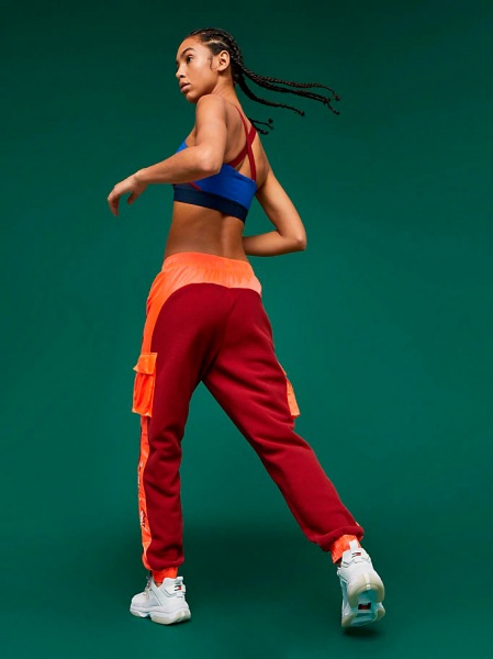 Брюки Tommy Hilfiger BLOCKED POLAR MIX PANT S10S100326607 р. XS красный