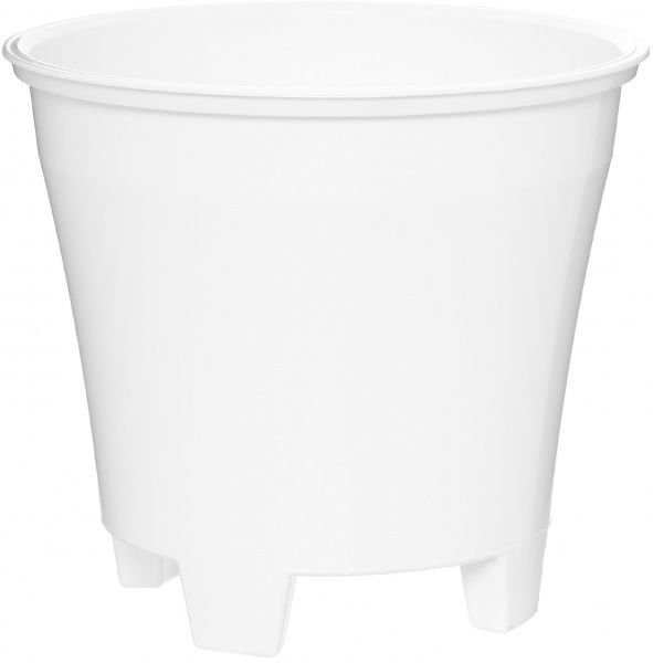 Горщик пластиковий Santino Арте круглий 2л ліловий/білий 