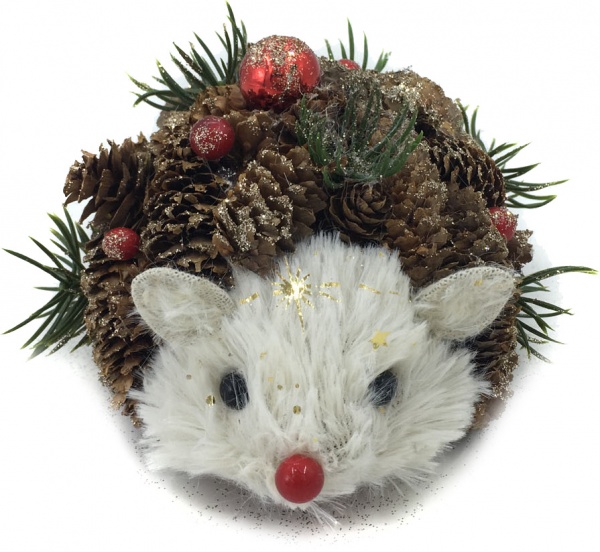 Декорація новорічна YIKANG Їжак JM20034 