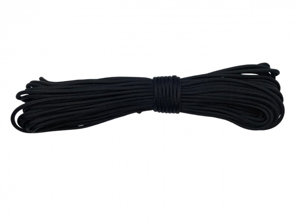 Паракорд поліамідний 550 4 мм 20 м 4 мм 20 м чорний 150 кг