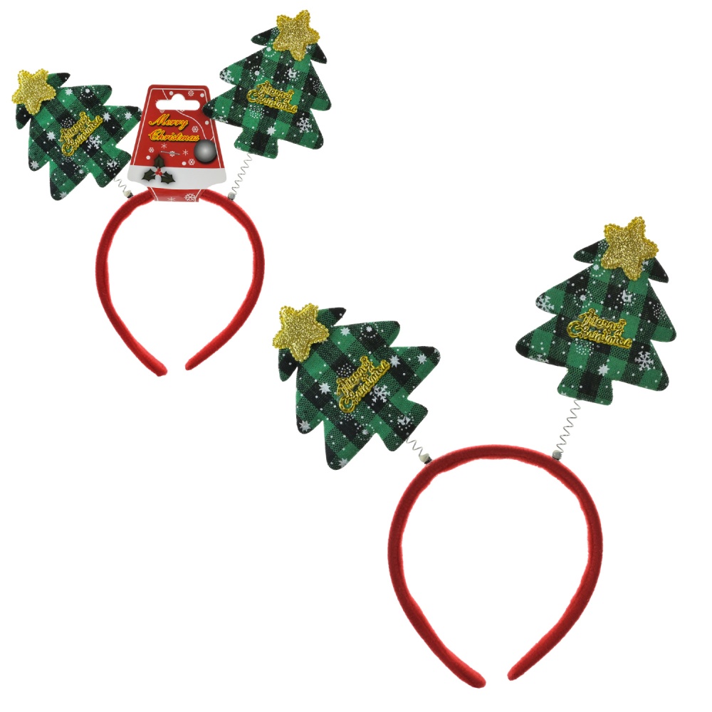 Аксессуар для карнавала Shantou Обруч с елками новогодний в ассортименте