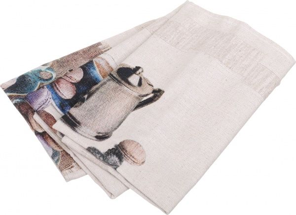 Набір рушників весняний букет 46x70 см Білоруський льон коричневий 