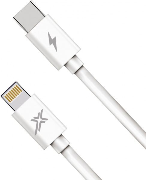 Кабель Grand-X TypeC-Lightning для швикої зарядки iPhone 20W 1 м white (CL-07) 