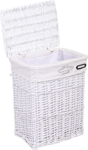 Кошик плетений Tony Bridge Basket з текстилем 37х27х48 см HQN20-1AB-2 