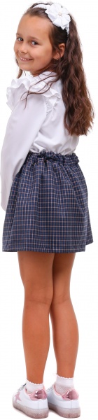 Юбка школьная 4454/3 Sasha р.128 синий 