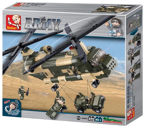 Конструктор Sluban M38-B0509 Армия: Военный вертолет